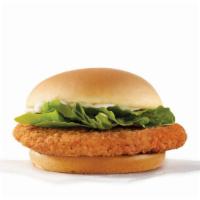 Spicy Chicken Sandwich · Try Wendy's fresh fast food Spicy Chicken Sandwich with a fiery blend of peppers and spices ...