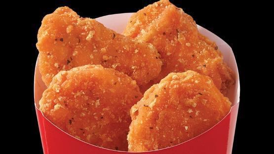 4 Pc. Spicy Chicken Nuggets · 100% white-meat chicken breaded and marinated in our unique, fiery blend of peppers and spices. Served with your choice of six dipping sauces including Buttermilk Ranch, BBQ, Sweet & Sour, Honey Mustard or Ghost Pepper Ranch. The Internet icon is back for a hot minute.