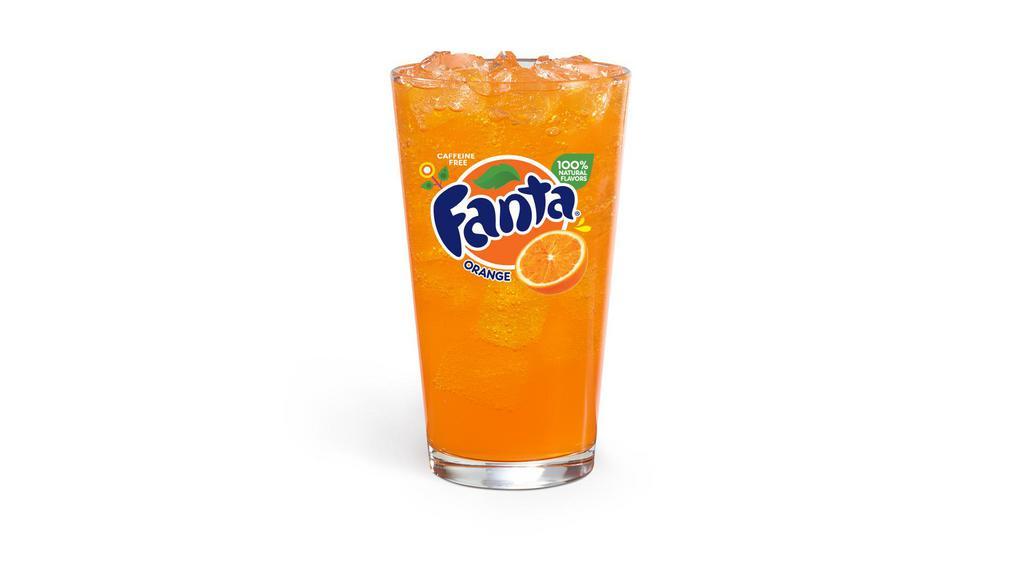 Fanta® Orange · Grab a Fanta Orange drink to go at a Wendy's near you and change it up with the fun, fruity flavor of Fanta Orange poured over a cup of ice.