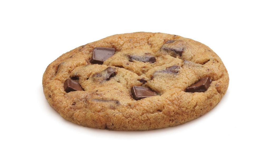 Chocolate Chunk Cookie · A rich, soft, fresh-baked cookie full of semi-sweet chunks of chocolate, baked in-house. Grandma would love them.