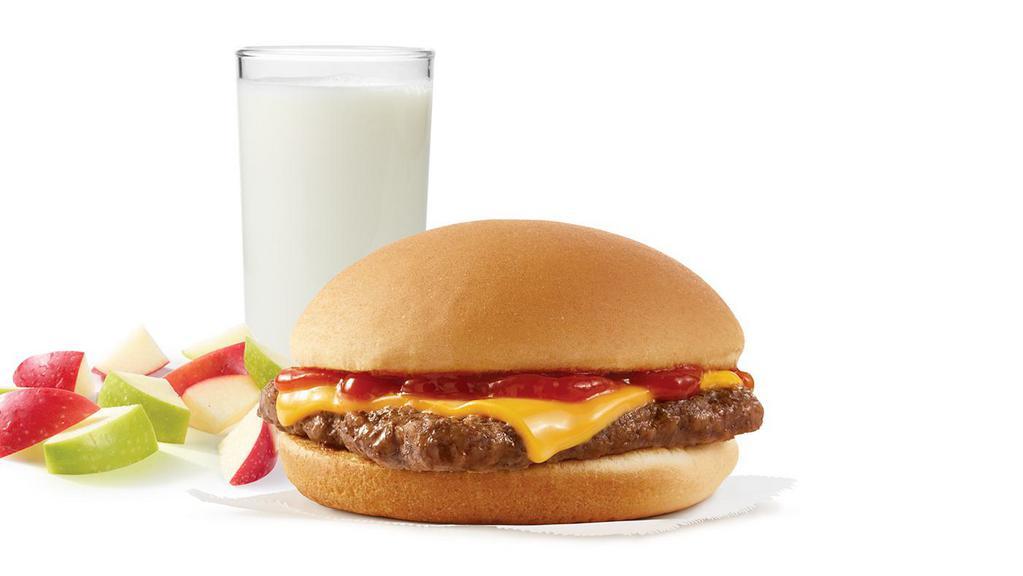 Kids' Cheeseburger · Get a Wendy's Kid's Cheeseburger with 100% fresh North American beef to go. Made fresh right when it's ordered - made just the way your child likes it.