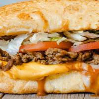 240. MADISON BUMGARNER · Steak, Yellow BBQ Sauce, (Light) Habanero, Pepper Jack, American. All sandwiches are served ...