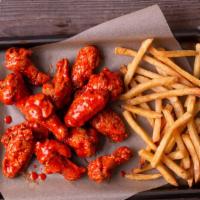20 Wing Combo · 20 antibiotic-free wings fried to a crisp, with your choice of 2 flavors, 1 side, 2 drinks, ...
