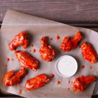 8 Wings · 8 antibiotic-free wings fried to a crisp, with your choice of 1 flavor.
