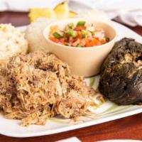 Da Hawaiian Luau Plate · Our traditional luau style dinner. Includes pork lau lau, lomi lomi salmon, kalua pork, rice...