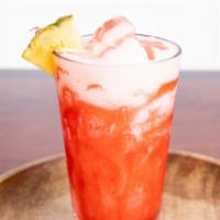 Lava Flow · A mix of light and coconut rums blended together with pineapple juice and coconut cream, top...