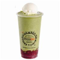 Matcha Red Bean Ice Blended with Ice Cream · Recommended.