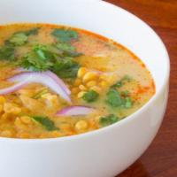 Coconut Chicken Noodle Soup · Traditional Burmese chicken wheat flour noodles, slow cooked with turmeric, paprika, ginger,...
