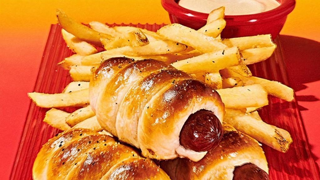 Kids Pretzel Dogs · Served with French Fries