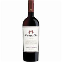 Menage A Trois Red (750 Ml) · Ménage à Trois Red brings together three strange bedfellows: Zinfandel, Merlot and Cabernet ...