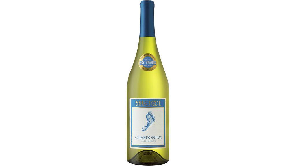 Barefoot Cellars Chardonnay | 750 Ml · Barefoot Chardonnay is a bright white wine with notes of crisp green apples, sweet peaches and highlights of honey and vanilla. More dry than sweet, Chardonnay delivers bold flavor with a smooth finish.