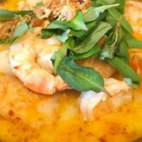 Laksa Noodle Soup · Contain peanuts, shrimp paste and coconut soup.
fish ball, fish cake, fried tofu, shrimp, an...