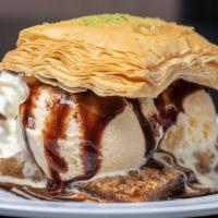 Large Baklava · With ice cream filling.