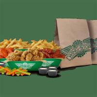 75Pc Pack · 75 Boneless or Classic (Bone-In) wings with up to 5 flavors, 3 large fries, 3 veggie sticks ...