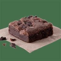 Triple Chocolate Chunk Brownie · The perfect blend of chocolate chips and chocolate chunks.