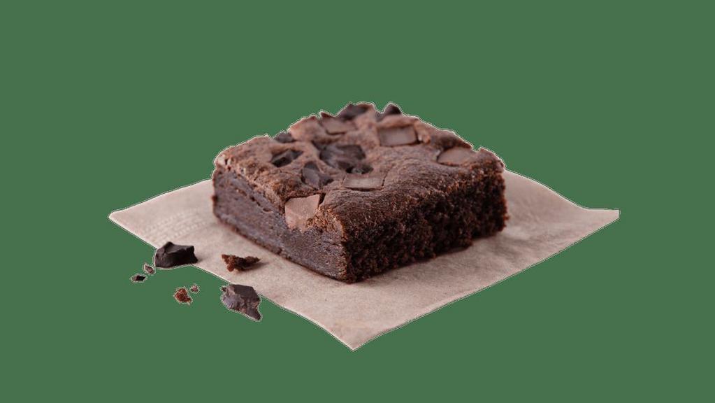 Triple Chocolate Chunk Brownie · The perfect blend of chocolate chips and chocolate chunks.