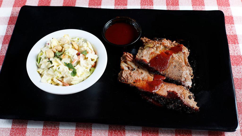 Certified Angus Beef Prime Brisket Plate · Willy's BBQ rub, coarse black pepper.

New larger portion.
