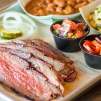 Tri-Tip Steak Plate · Smoked and grilled.