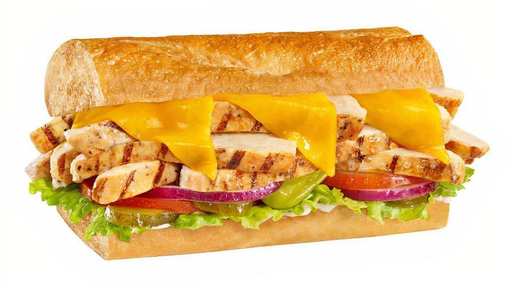 #1 Chicken & Cheddar · 1/4 lb. of our all-natural, rotisserie-style chicken with melted cheddar and mayo, served Togo’s Style