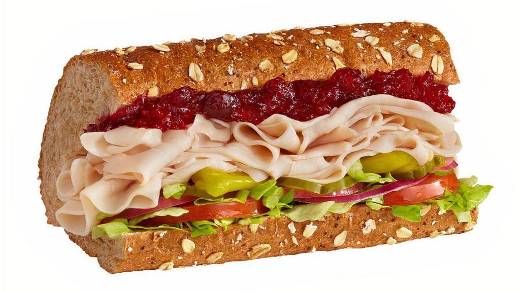 #5 Turkey & Cranberry · 1/4 lb. of turkey with whole berry sauce and mayo, served Togo's Style