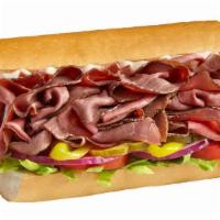 #7 Roast Beef - Cold · 1/4 lb. of medium rare roast beef with mayo, served Togo’s Style