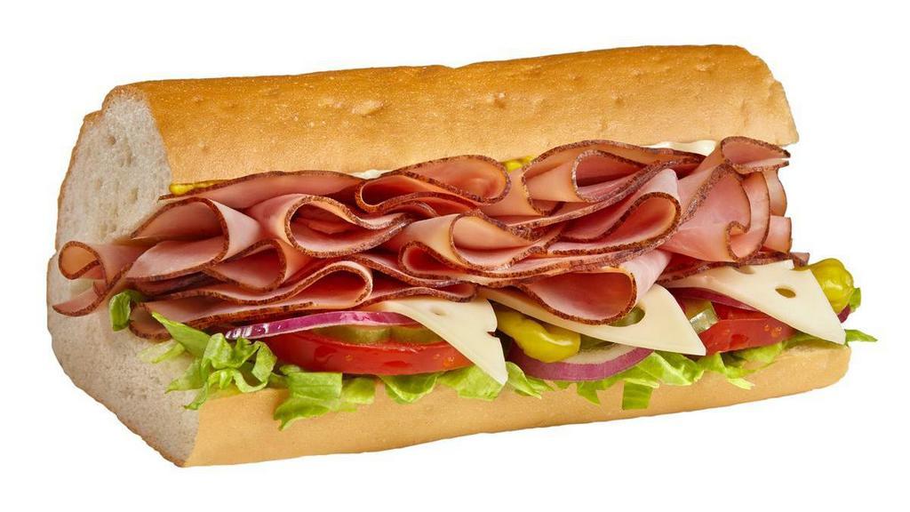 #2 Ham & Swiss · Hot or cold, 1/4 lb. of black forest ham with mayo & mustard, served Togo’s Style