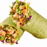 Asian Chicken Wrap · Carrots, cabbage, green onions, cilantro, wonton strips, sesame seeds & our famous dressing,...