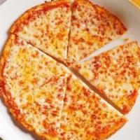 Gluten-Free Kids Cheese Pizza · Gluten-free Cauliflower crust contains egg & dairy.