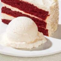 Red Velvet Cake · Frosted with hand-whipped vanilla bean cream cheese and white chocolate curls. Also availabl...