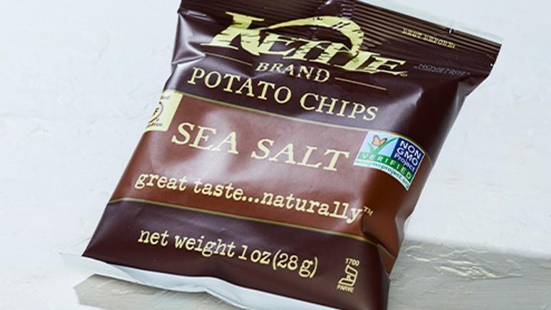 Potato Chips · Individual bags of potato chips.