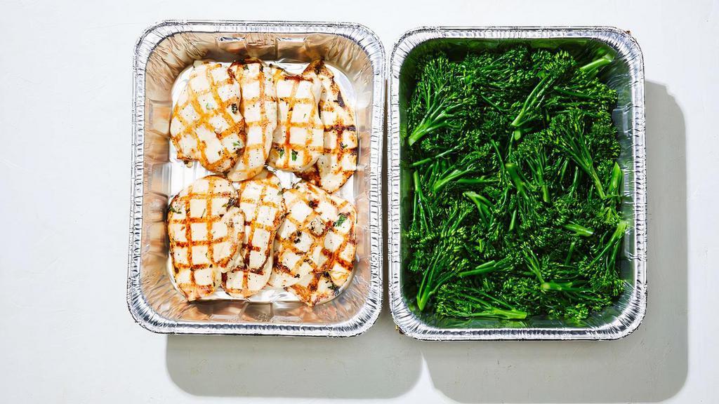 Catering Grilled Chicken · Served with baby broccoli or fresh fruit.