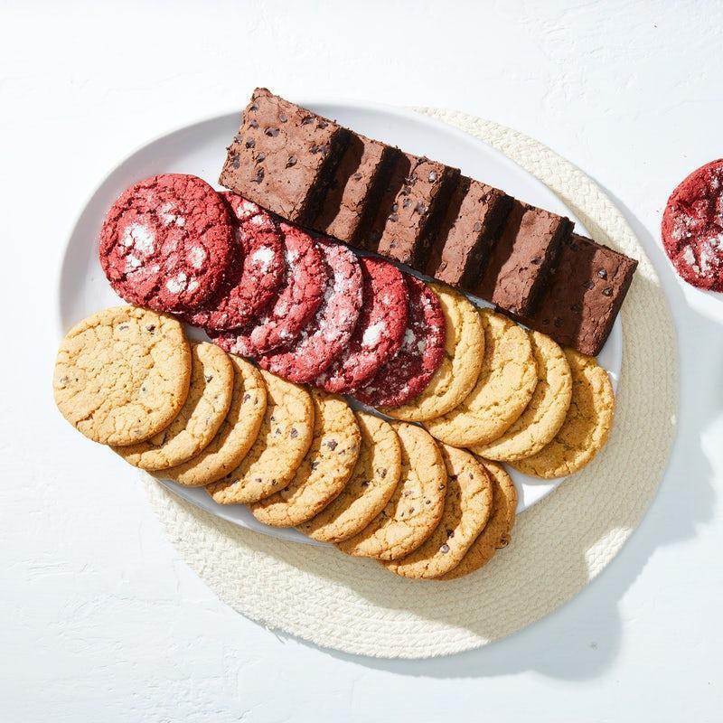 SMALL ASSORTED SWEETS PLATTER · An assortment of cookies and brownies.  Serves up to 10