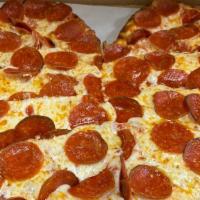 Pizza HEART shaped medium Pepperoni Pizza · Medium Pepperoni Shaped pizza .Marinara Sauce ,  Cheese and Pepperoni .