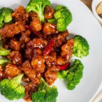 S3. General Tso's Chicken · Hot & spicy. Specially tenderized chunky chicken sauteed with chef's special garlic and spic...