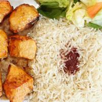 Chicken Breast Kabob · A skewer of freshly grilled chicken breast seasoned in our house blend of spices. Served wit...