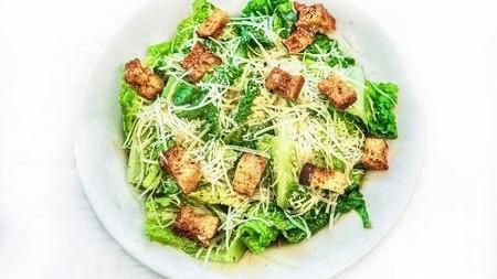 GLUTEN FREE CAESAR SALAD · Gluten-free salad with Crisp romaine, freshly grated parmesan (no croutons). served with caesar dressing. complimentary anchovy fillets added upon request.