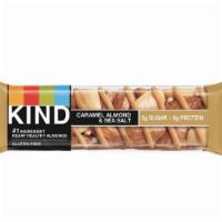 Kind Bar - Caramel Almond Sea Salt · Low in sugar with 5g, salted caramel indulgences is packed with nutritionally dense almonds.