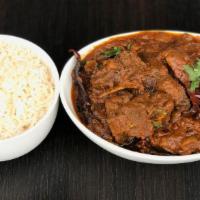 Gongura Mutton · Goat cooked in cooked with kenaf leaves sauce and spices