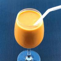 Mango Lassi · Yogurt based drink with Mango flavour