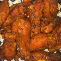 Chicken Wings · Your Choice: BBQ, Teriyaki, Garlic Parmesan, Buffalo, Mango Habanero or Fire.