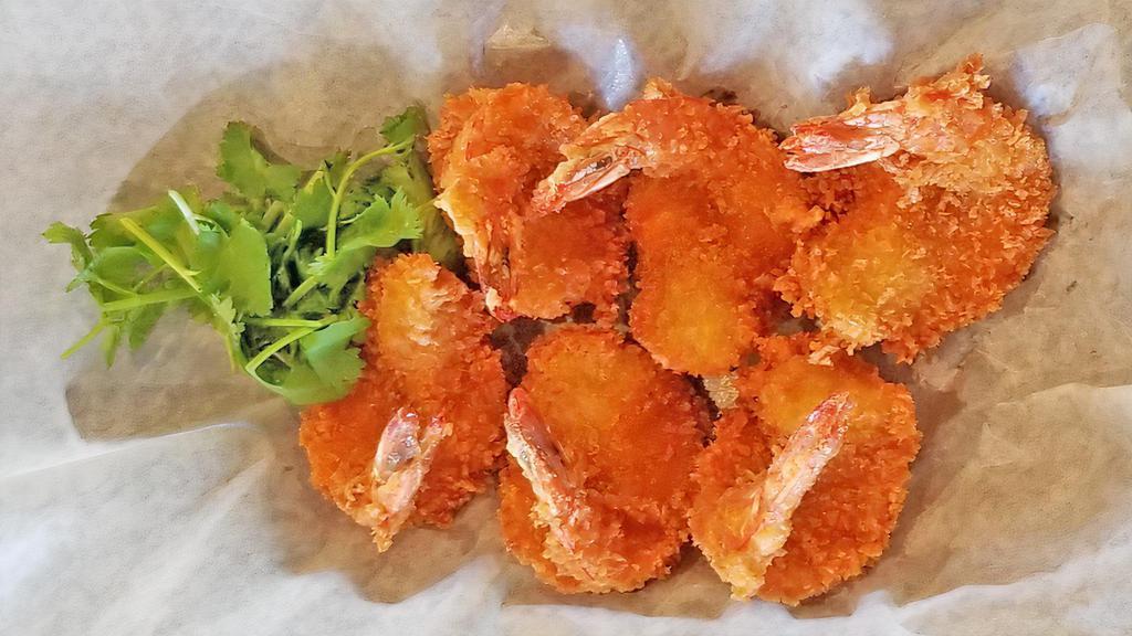 Panko Crispy Fried Shrimps · Shrimps coated with crispy panko crumbs . Served with mayo aioli.