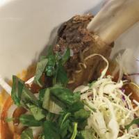 Papa's Prime Rib Soup · Slow-cooked premium prime rib in lemongrass beef broth served with napa cabbage and mint lea...