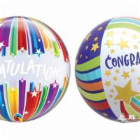 Congratulations Bubble Balloon · Style may vary