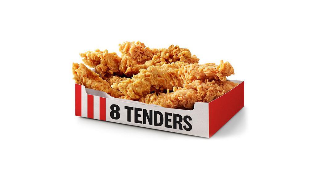 8 Tenders Bucket · 8 pieces of our freshly prepared Extra Crispy Tenders served with 4 dipping sauces. (1090 cal.)