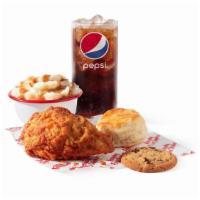 1 Piece Breast Fill Up · A breast, available in Original Recipe or Extra Crispy, 1 side of your choice, a biscuit, a ...