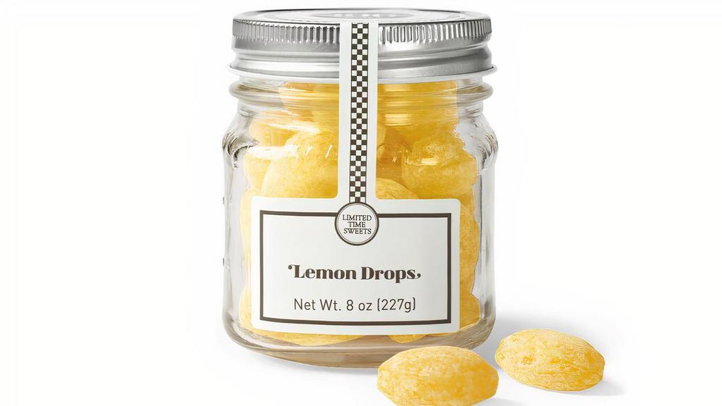Lemon Drops · Pucker up with lemon-flavored hard candies. Sweet and bright lemon flavor with just a hint of sour, they’re a perfect refresher