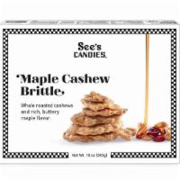 Maple Cashew Brittle · A delectable treat for See’s brittle fans. Whole roasted premium cashews are combined with f...