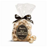 Milk Chocolate Foil Balls · Unwrap the smiles together. Made from See's famous aged milk chocolate, these solid chocolat...
