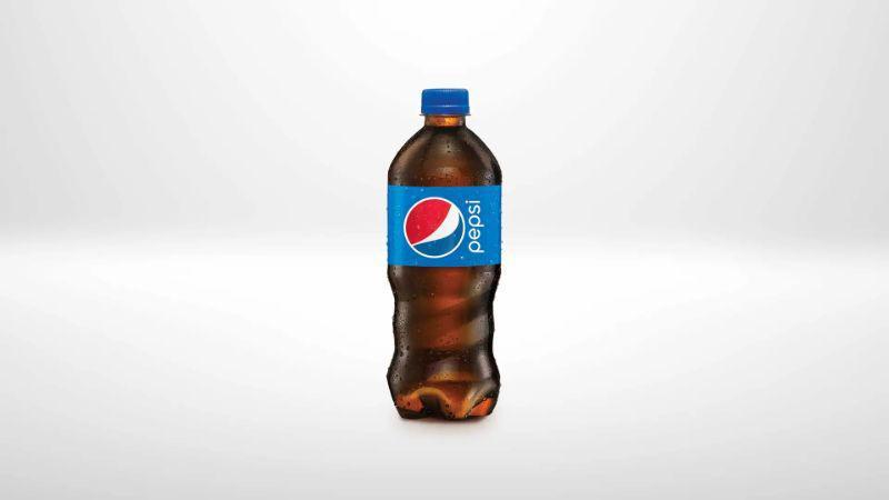 Pepsi · 20 oz. plastic bottle.