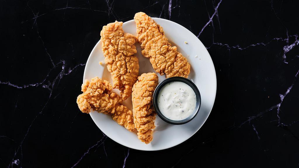 Original Fried Chicken Tenders · Crispy fried chicken tenders with your choice of dipping sauce (4 count)